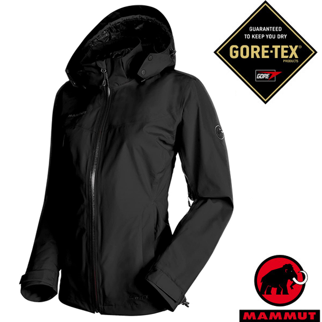 【MAMMUT 長毛象】Ayako Tour HS 女G-Tex防水透氣耐磨風雨衣/1010-26060-0001 黑✿30E010